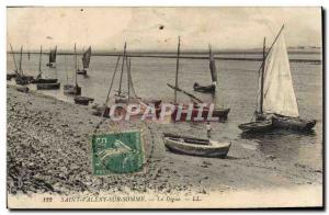 Old Postcard Saint Valery sur Somme La Digue Boat