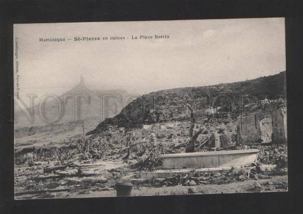 054952 Martinique ruines de St-Pierre Vintage PC#2