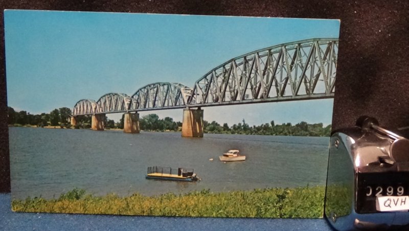 STD Vintage Railway Bridge Ohio River Waterfront Henderson Kentucky Unposted