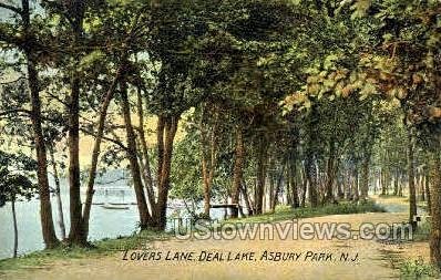 Lovers Lane, Deal Lake in Asbury Park, New Jersey