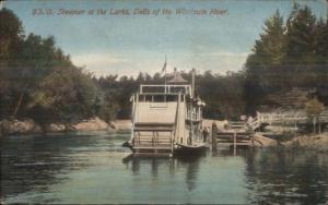 Steamer Ship at the Larks Dells WI c1910 Postcard