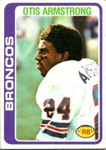 1978 Topps Football Card Otis Armstrong Denver Broncos sk7079