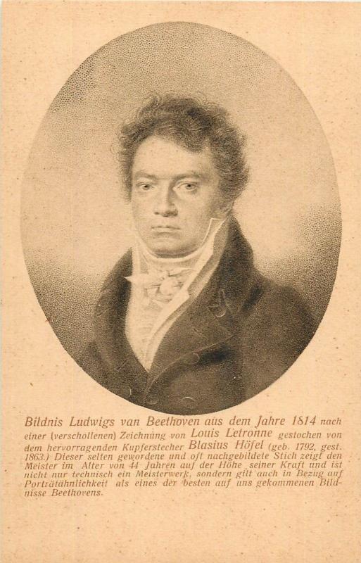 Germany Bonn Beethoven Portrait Louis Letronne