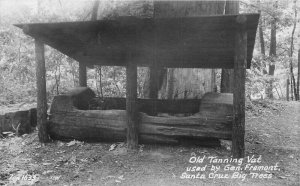 General Fremont Santa Cruz California Old Tanning Vat RPPC Photo Postcard 10652