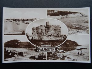 Cornwall FALMOUTH 5 Image Multiview - Old RP Postcard