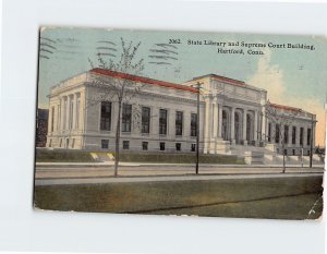 Postcard State Library and Supreme Court Building, Hartford, Connecticut