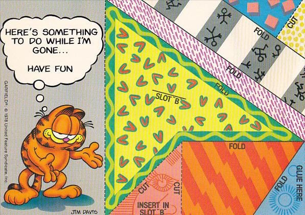 Jim Davis Garfield Puzzle Card