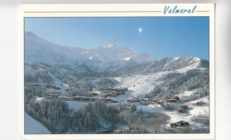 BF20563 valmorel savoie vue aerioenne de la station et  france  front/back image