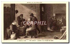 Old Postcard Teniers the Younger A Smoke L & # 39Homme has Jug Museum De Gres...