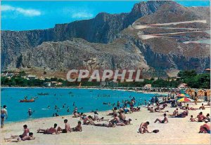 Postcard Modern Palermo Mondello The Beach