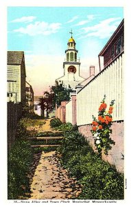 Massachusetts Nantucket , Stone Alley and Town Clock