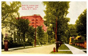 New York  Buffalo , North street Looking West from Delaware