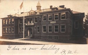 Real Photo Postcard F.M.S. School Building in New York~112802