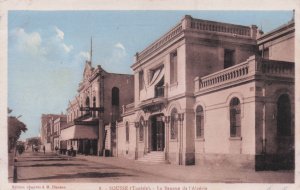Sousse La Banque de l'Algerie Algeria Arabic Old Bank Postcard