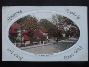 Wolverhampton TETTENHALL Church Roadl c1908 Postcard by Geo. E. Lee