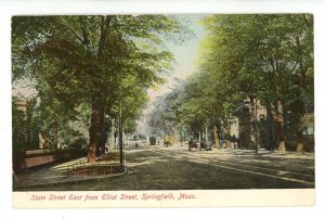 MA - Springfield. State Street East from Elliot Street ca 1908