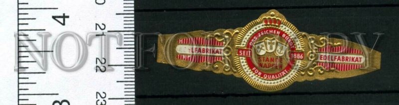 266971 EDELFABRIKAT Stande Wappen Vintage embossed cigar label