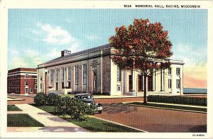 Postcard BUILDING SCENE Racine Wisconsin WI AI0561