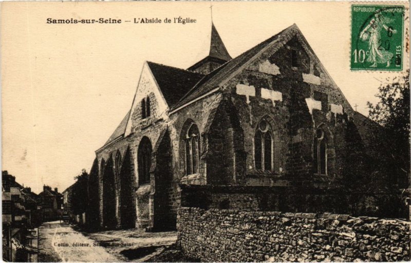 CPA Samois L'Abside de l'Eglise FRANCE (1300926)