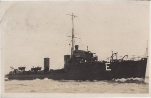 HMS Liffey Royal Navy Military Ship Old Real Photo WW1 Postcard