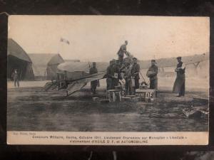 Mint France RPPC Postcard military contest Reims 1911 Filling The Oil Tank