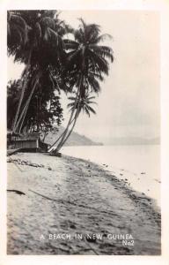 New Guinea Beach Scenes Real Photo Antique Postcard J66625