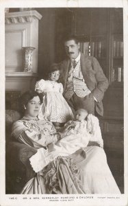 Famous people postcard Mr. & Mrs Kennerley Rumford & children madame Clara Butt