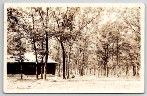 White Cloud MI Mineral Springs State Park 1943 Razook Wichita KS Postcard A50