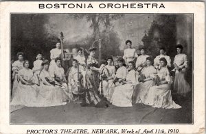 Bostonia Womens Orchestra Proctor's Theatre Newark NJ 1910 Postcard Y11