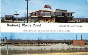 Waldorf Maryland Motor Court Multiview Vintage Postcard K51936