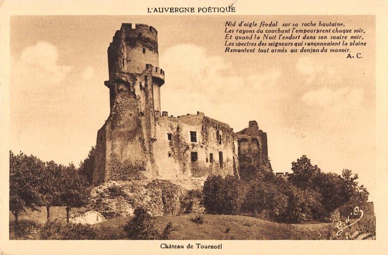 BF6020 l auvergne poetique chateau de tournoel france    France