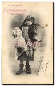 Old Postcard Fun Children Doll The little beggar