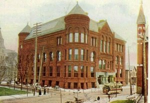 Postcard Antique View of Public Library in Minneapolis, MN.        Q6