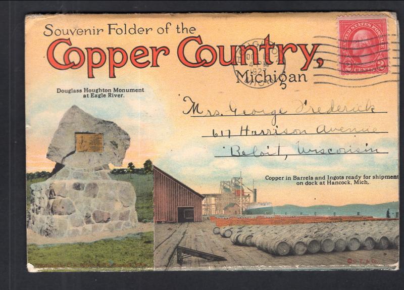 Copper Country,MI Souvenir Folder