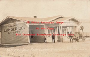 TX, Iowa Park, Texas, RPPC, Iowa Park Lumber Company Office, Photo