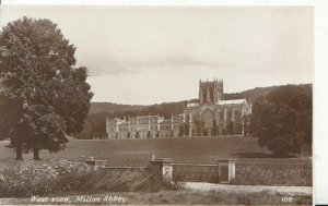 Dorset Postcard - West View - Milton Abbey - Real Photograph - ZZ5312