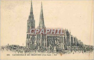 Old Postcard Cathedral of Chartres (South Coast)