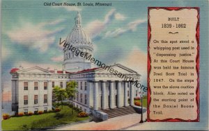 Old Court House St. Louis MO Postcard PC335