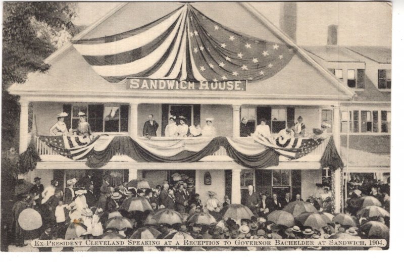 Ex-President Cleveland Reception Governor Bachelder, Sandwich, New Hampshire