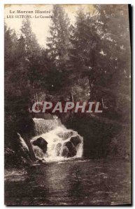 Postcard Old Morvan Settons Illustrates The Cascade Stamp has Ouroux Saulieu