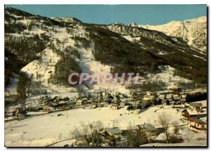 Postcard Modern Chantemerle Serre Chevalier Hautes Alpes General view Tracks