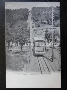 Old PC - Vevey - Funiculaire du Mont Pelerin - showing mountain