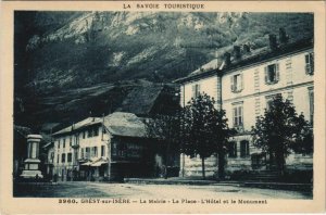 CPA GRESY-sur-ISERE La Mairie - La Place - L'Hotel et le Monument (1193278)