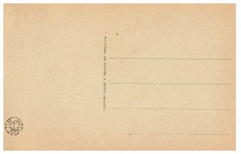 El Ayuntamiento Madrid Spain Black And White Postcard