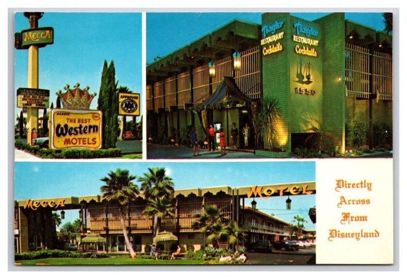 Mecca Motel Anaheim California CA Disneyland UNP Continental Postcard O21