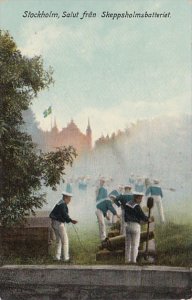 Swden Stockholm Canons Being Fired