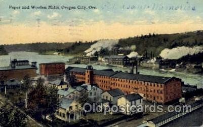 Paper & Wollen Mills Oregon City, OR, USA Factory 1913 