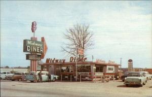 Pee Dee SC Midway Diner 1950s Cars GREAT IMAGE Vintage Postcard