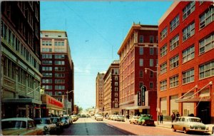 Eighth Street Looking from Indiana Wichita Falls TX c1958 Vintage Postcard G48