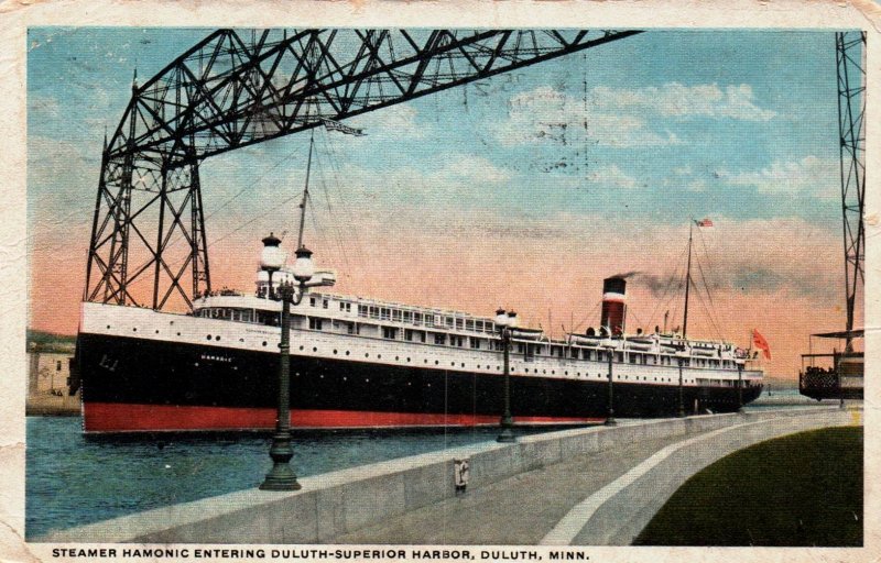 Duluth, Minnesota - Steamer Hamonic - Duluth-Superior Harbor - in 1922